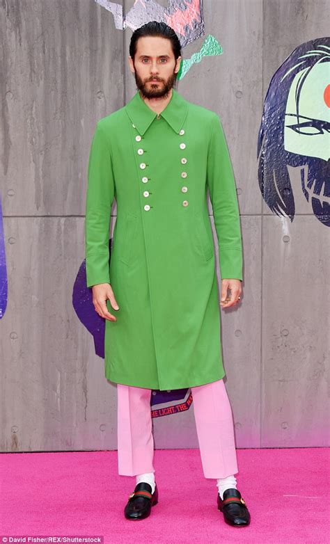 jared leto green coat